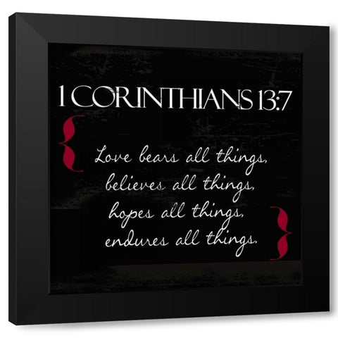 Love in White Black Modern Wood Framed Art Print by Greene, Taylor