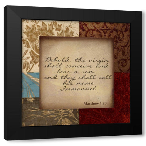 BEHOLD Black Modern Wood Framed Art Print by Greene, Taylor