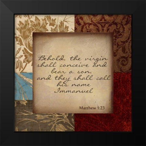 BEHOLD Black Modern Wood Framed Art Print by Greene, Taylor
