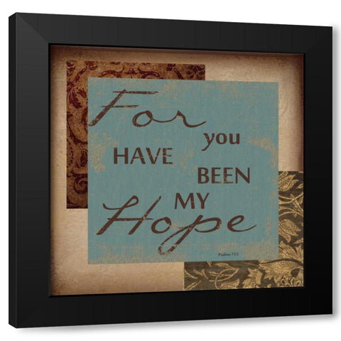 FOR YOU HAVE BEEN Black Modern Wood Framed Art Print with Double Matting by Greene, Taylor