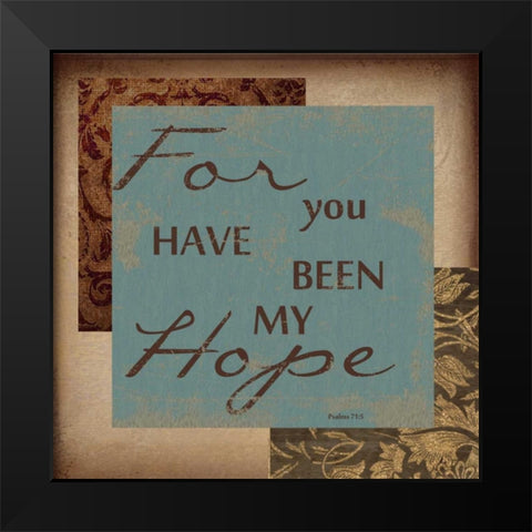 FOR YOU HAVE BEEN Black Modern Wood Framed Art Print by Greene, Taylor