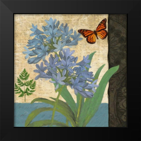 FLORAL I Black Modern Wood Framed Art Print by Greene, Taylor
