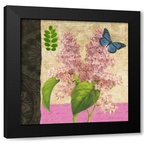 FLORAL II Black Modern Wood Framed Art Print by Greene, Taylor