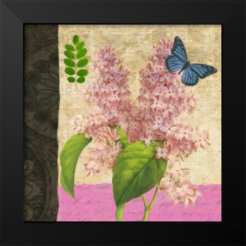 FLORAL II Black Modern Wood Framed Art Print by Greene, Taylor