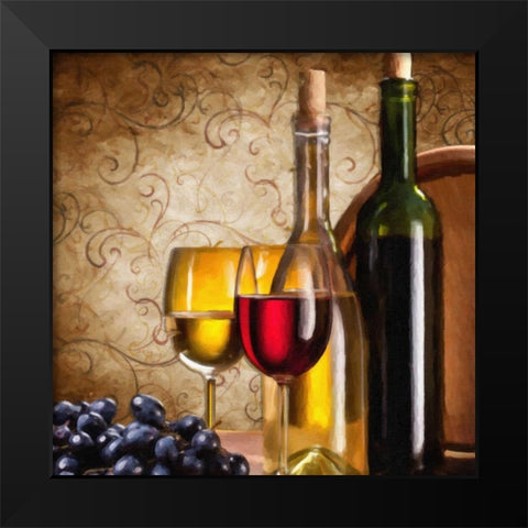 Wine III Black Modern Wood Framed Art Print by Greene, Taylor