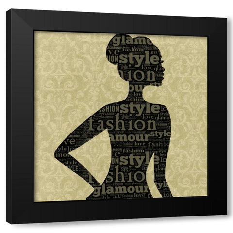 Fashion Black Modern Wood Framed Art Print by Greene, Taylor