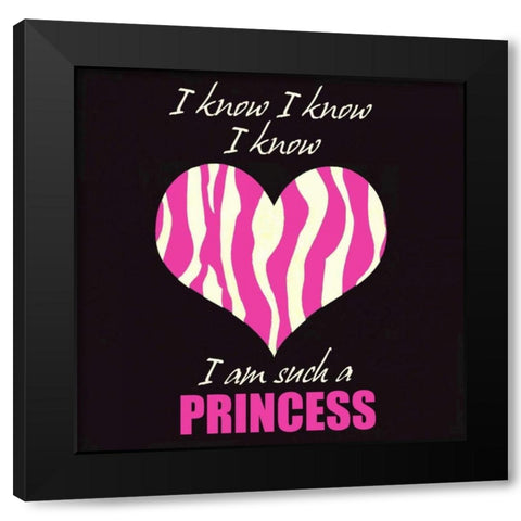 Such A Princess D Black Modern Wood Framed Art Print with Double Matting by Greene, Taylor