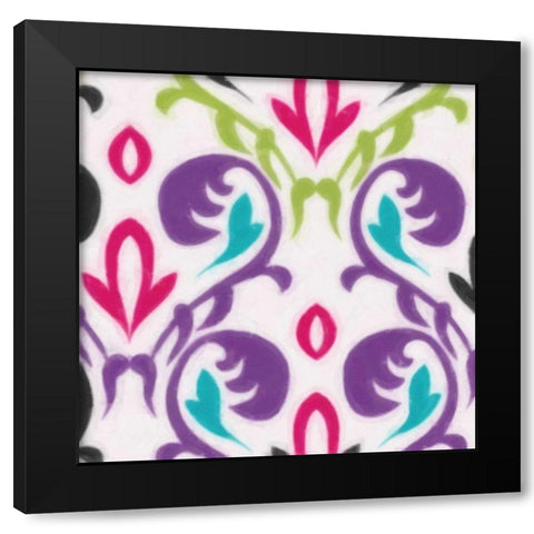 COLORFUL MOTIF Black Modern Wood Framed Art Print with Double Matting by Greene, Taylor