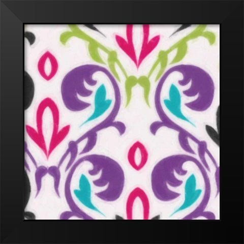 COLORFUL MOTIF Black Modern Wood Framed Art Print by Greene, Taylor