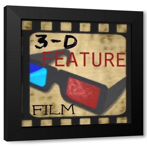 3D FEATURE Black Modern Wood Framed Art Print with Double Matting by Greene, Taylor
