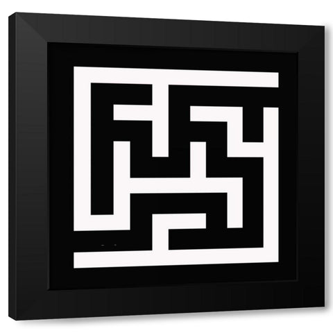 LABYRINTH I A Black Modern Wood Framed Art Print with Double Matting by Greene, Taylor