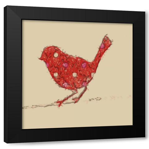 RED AVIAN Black Modern Wood Framed Art Print with Double Matting by Greene, Taylor