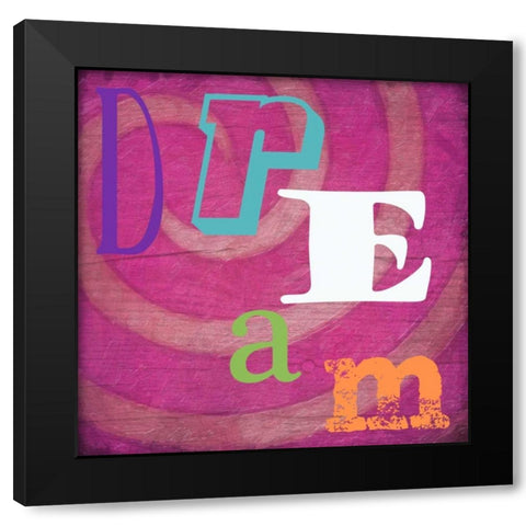 DREAM Black Modern Wood Framed Art Print with Double Matting by Greene, Taylor