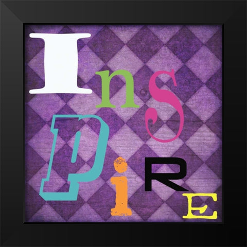 Inspire Black Modern Wood Framed Art Print by Greene, Taylor