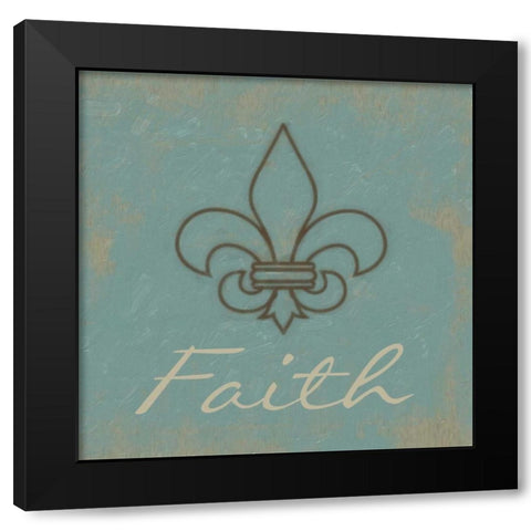Faith Black Modern Wood Framed Art Print with Double Matting by Greene, Taylor