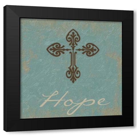 Hope Black Modern Wood Framed Art Print with Double Matting by Greene, Taylor