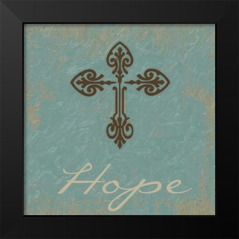 Hope Black Modern Wood Framed Art Print by Greene, Taylor