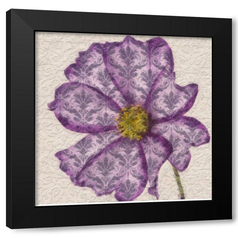 PATTEREND PETALS II Black Modern Wood Framed Art Print by Greene, Taylor