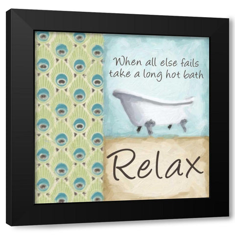 WHEN ALL ELSE FAILS Black Modern Wood Framed Art Print with Double Matting by Greene, Taylor