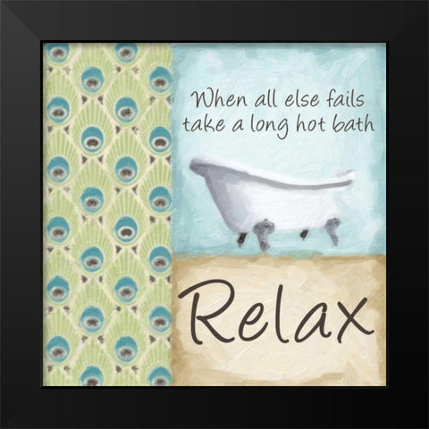 WHEN ALL ELSE FAILS Black Modern Wood Framed Art Print by Greene, Taylor