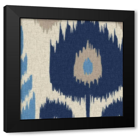 IKAT II Black Modern Wood Framed Art Print with Double Matting by Greene, Taylor