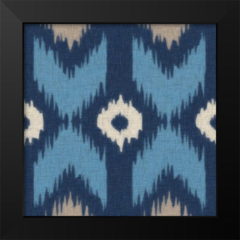IKAT III Black Modern Wood Framed Art Print by Greene, Taylor