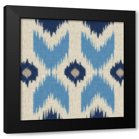 IKAT IV Black Modern Wood Framed Art Print with Double Matting by Greene, Taylor