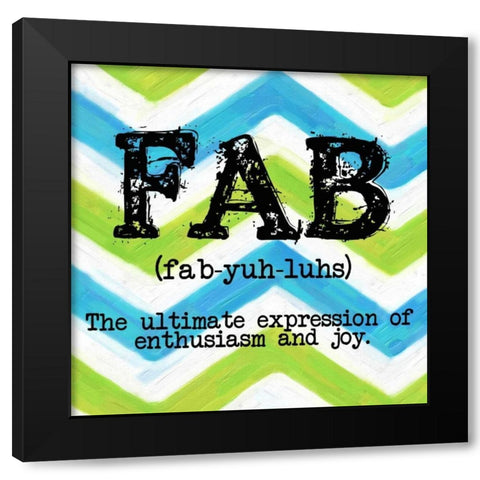 FAB Black Modern Wood Framed Art Print by Greene, Taylor