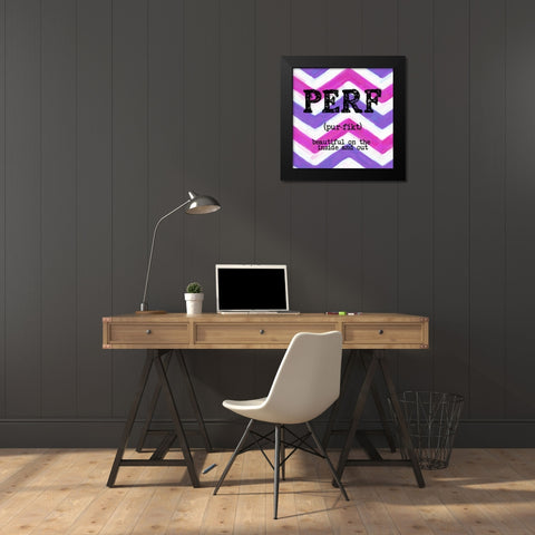 PERF Black Modern Wood Framed Art Print by Greene, Taylor