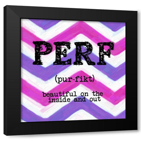 PERF Black Modern Wood Framed Art Print with Double Matting by Greene, Taylor