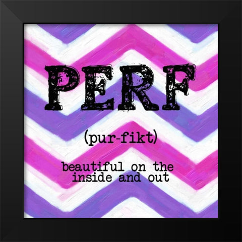 PERF Black Modern Wood Framed Art Print by Greene, Taylor