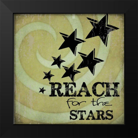 REACH Black Modern Wood Framed Art Print by Greene, Taylor