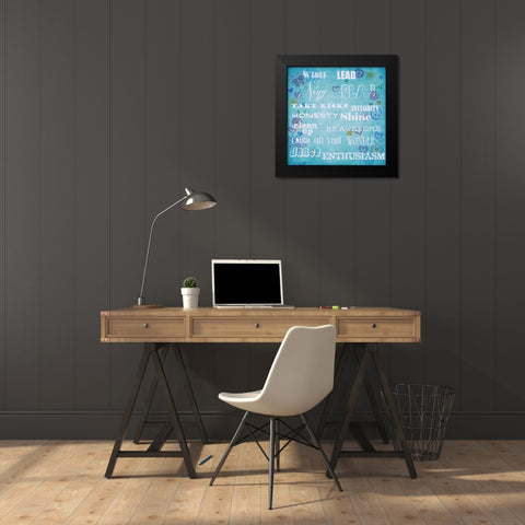 Take Risks Black Modern Wood Framed Art Print by Greene, Taylor