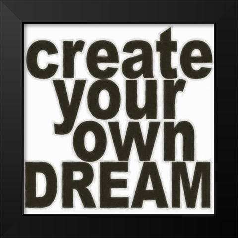 Create Your Black Modern Wood Framed Art Print by Greene, Taylor