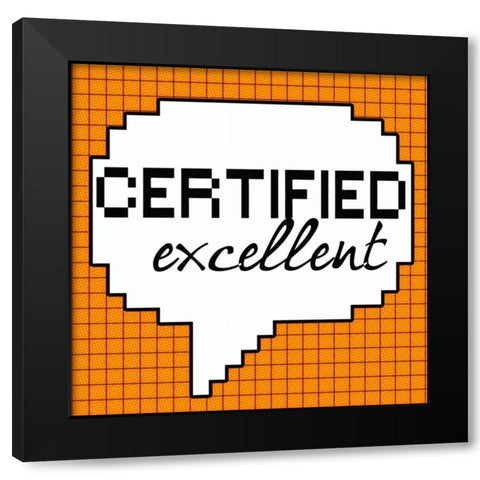 Certified Excellent Black Modern Wood Framed Art Print with Double Matting by Greene, Taylor