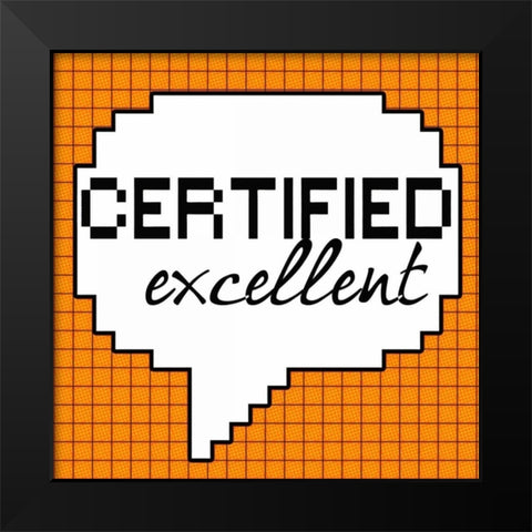 Certified Excellent Black Modern Wood Framed Art Print by Greene, Taylor