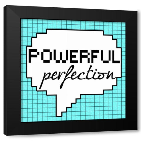 Powerful Perfection Black Modern Wood Framed Art Print with Double Matting by Greene, Taylor