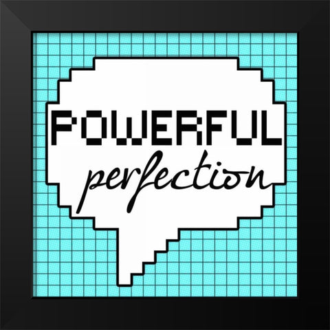 Powerful Perfection Black Modern Wood Framed Art Print by Greene, Taylor