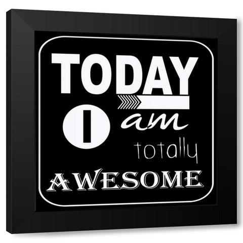Today I Am Black Modern Wood Framed Art Print with Double Matting by Greene, Taylor