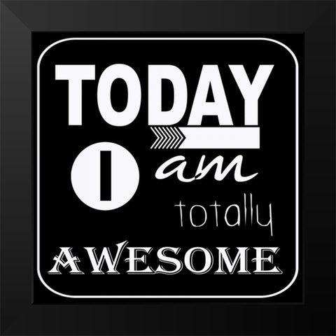 Today I Am Black Modern Wood Framed Art Print by Greene, Taylor