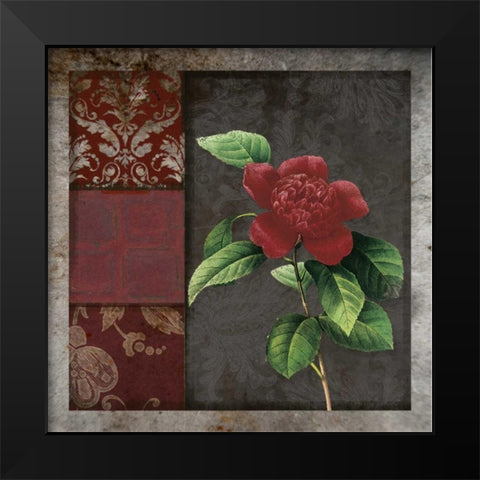 MOODY FLORAL I Black Modern Wood Framed Art Print by Greene, Taylor