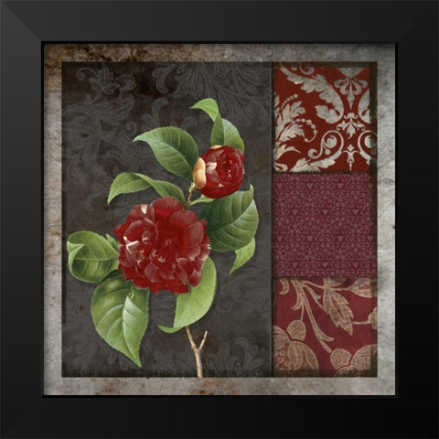 MOODY FLORAL II Black Modern Wood Framed Art Print by Greene, Taylor