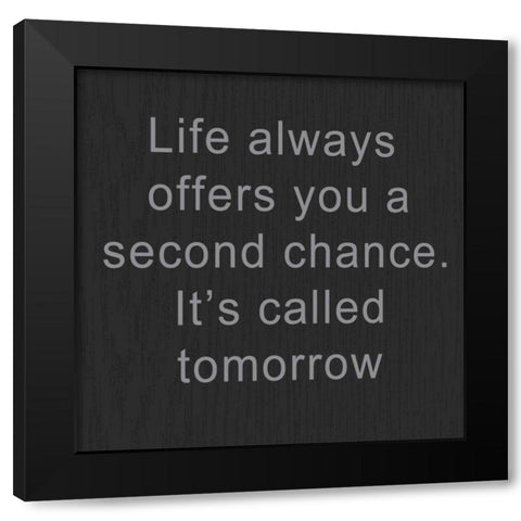 Second Chance Black Modern Wood Framed Art Print with Double Matting by Greene, Taylor