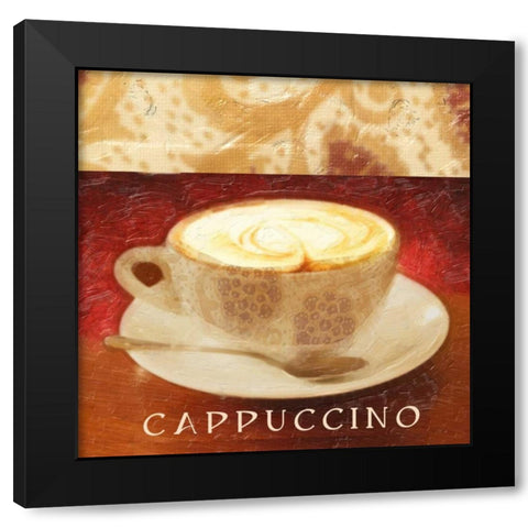 CAPPUCCINO Black Modern Wood Framed Art Print with Double Matting by Greene, Taylor