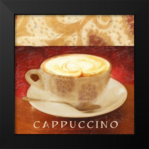 CAPPUCCINO Black Modern Wood Framed Art Print by Greene, Taylor