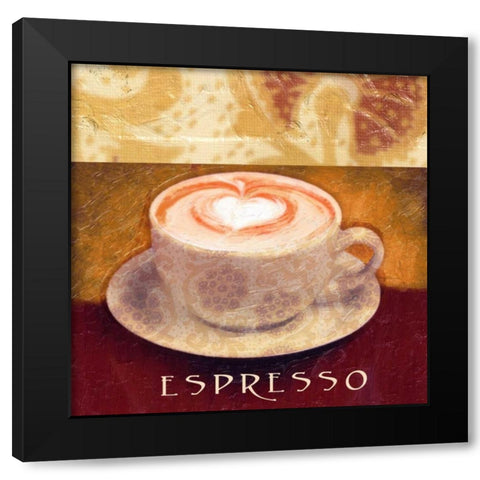 ESPRESSO Black Modern Wood Framed Art Print by Greene, Taylor
