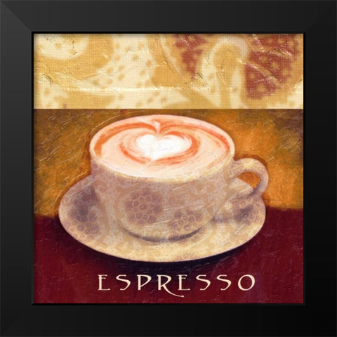 ESPRESSO Black Modern Wood Framed Art Print by Greene, Taylor