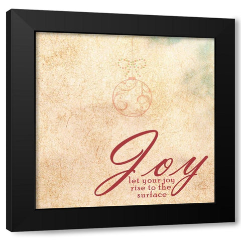 JOY Black Modern Wood Framed Art Print with Double Matting by Greene, Taylor