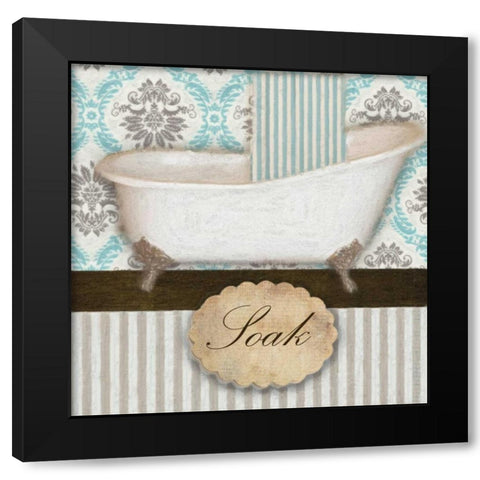 SOAK TUB B Black Modern Wood Framed Art Print by Greene, Taylor