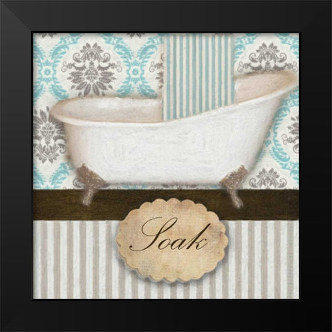 SOAK TUB B Black Modern Wood Framed Art Print by Greene, Taylor